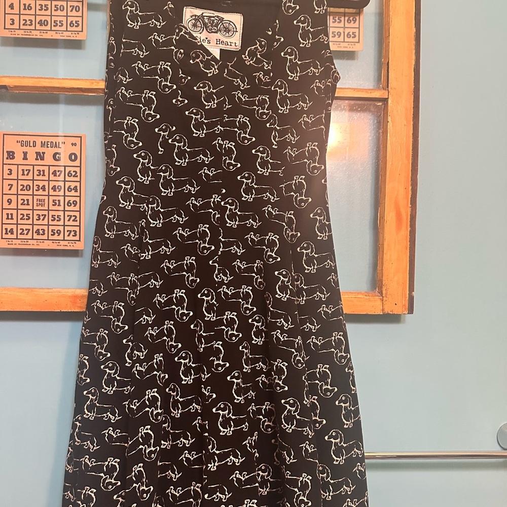 Effie's Heart Black and White Sleeveless V-neck Sundress-large